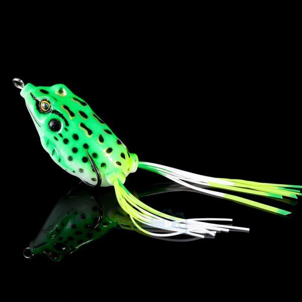 ny 1/10 STK Stor frø Topwater Soft Fishing Frogs Lure Bait Bass oz 2-3/8"