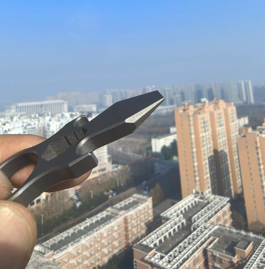 Durable TC4 Titanium EDC Ring Tool with Pry Bar Function 07FC0E-D4 - KOEEK