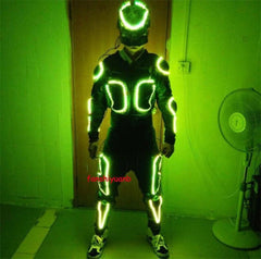 7 Colors LED Robot Suit Light Rechargeable Mask Clothing Remote Control Costume 07FC0E-D4 - KOEEK