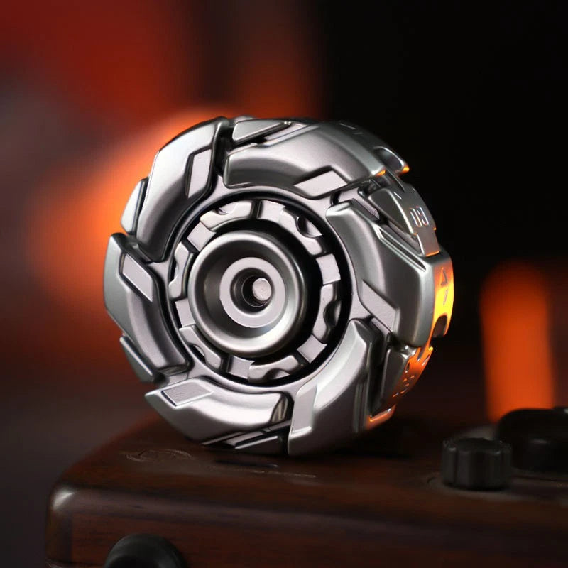 B08 EDC Stainless Steel Stone Wash Fidget Spinner Armor Mechanical Toy 07FC0E-D4 - KOEEK