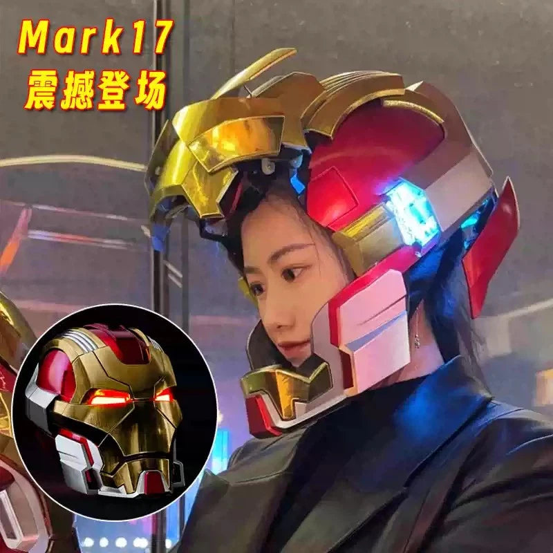 IN STOCK Iron Man MK17 Heartbreaker Helmet English Voice-controlled Full Mask 07FC0E-D4 - KOEEK