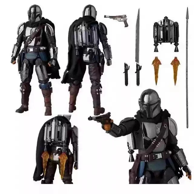 Mafex No.256 Star Wars The Mandalorian Chrome Ver. Action Figure  Sealed 07FC0E-D4 - KOEEK
