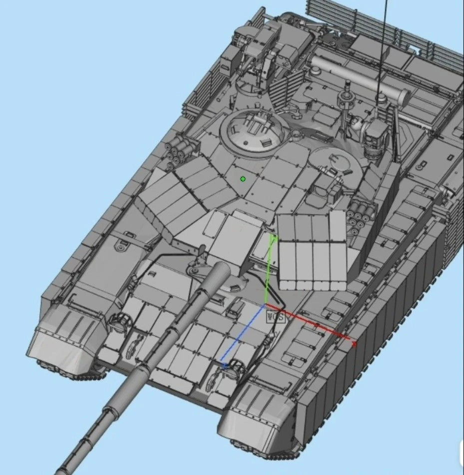 3D printing 1/72 Serbian M84AS tank unpainted model kit 07FC0E-D4 - KOEEK