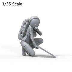 1:35 resin model figure kit Girl's In Action Unassembled Unpainted F041 07FC0E-D4 - KOEEK