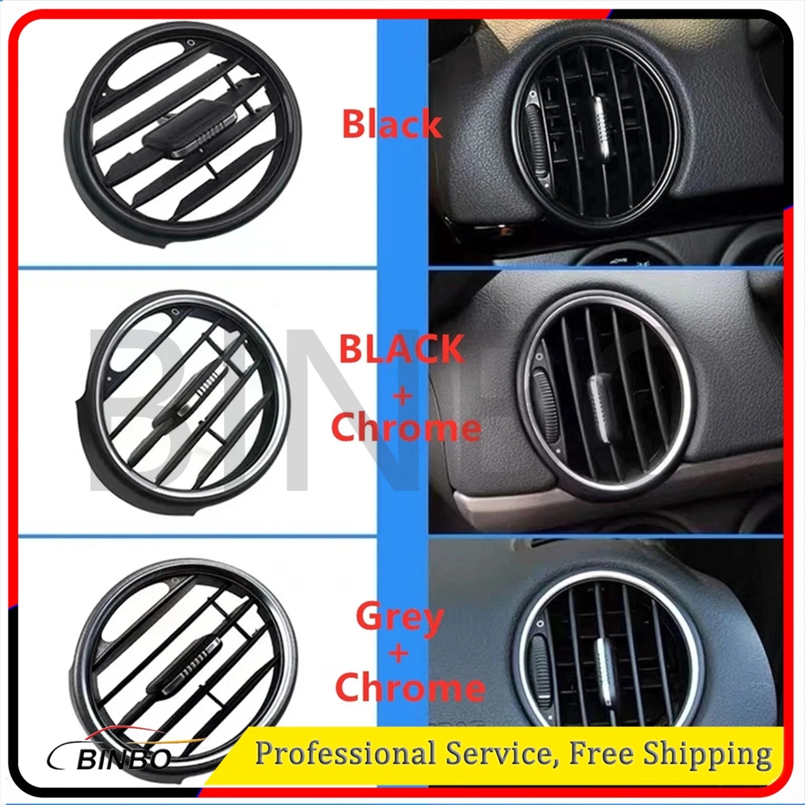 A/C Air Outlet Grille For Porsche Cayman Boxster 987 2006-2012 98755213101 07FC0E-D4 - KOEEK