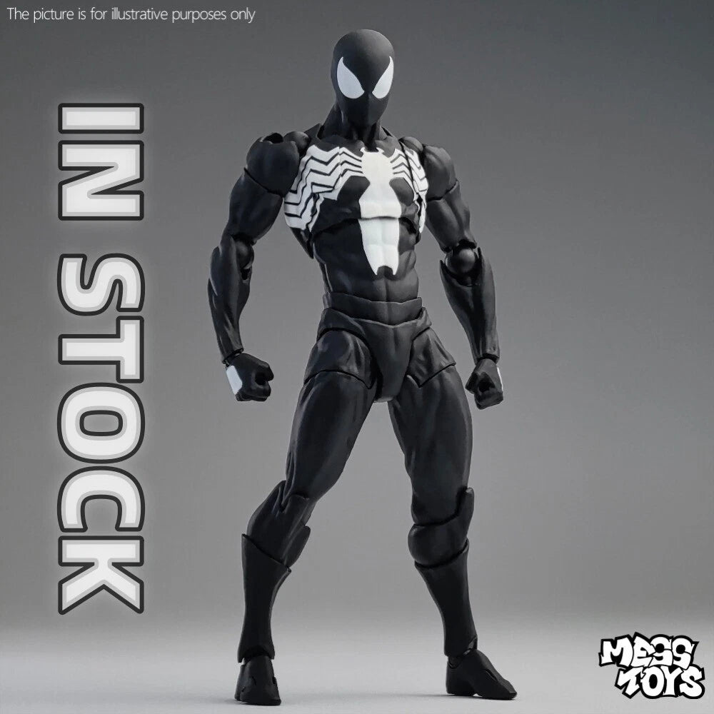 CT Toys Messtoys Symbiote Spider-Man Black Spider Action Figure Boxed (US STOCK) CT_TOYS - KOEEK