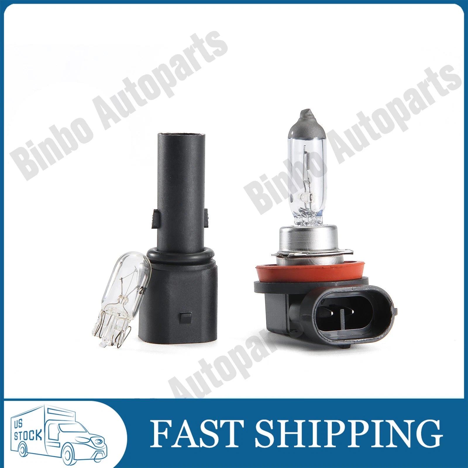Front Bumper Fog Side Light Lamp Bulb & Holder For BMW Mini R55 R56 R57 R58 R59 07FC0E-D4 - KOEEK
