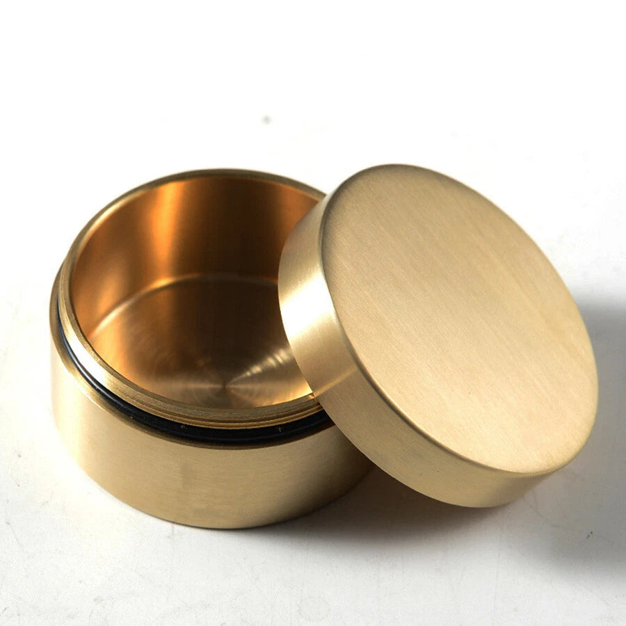 Large Brass Survival Kit Multi Tools Waterproof Key Storage Container Pill Box 07FC0E-D4 - KOEEK