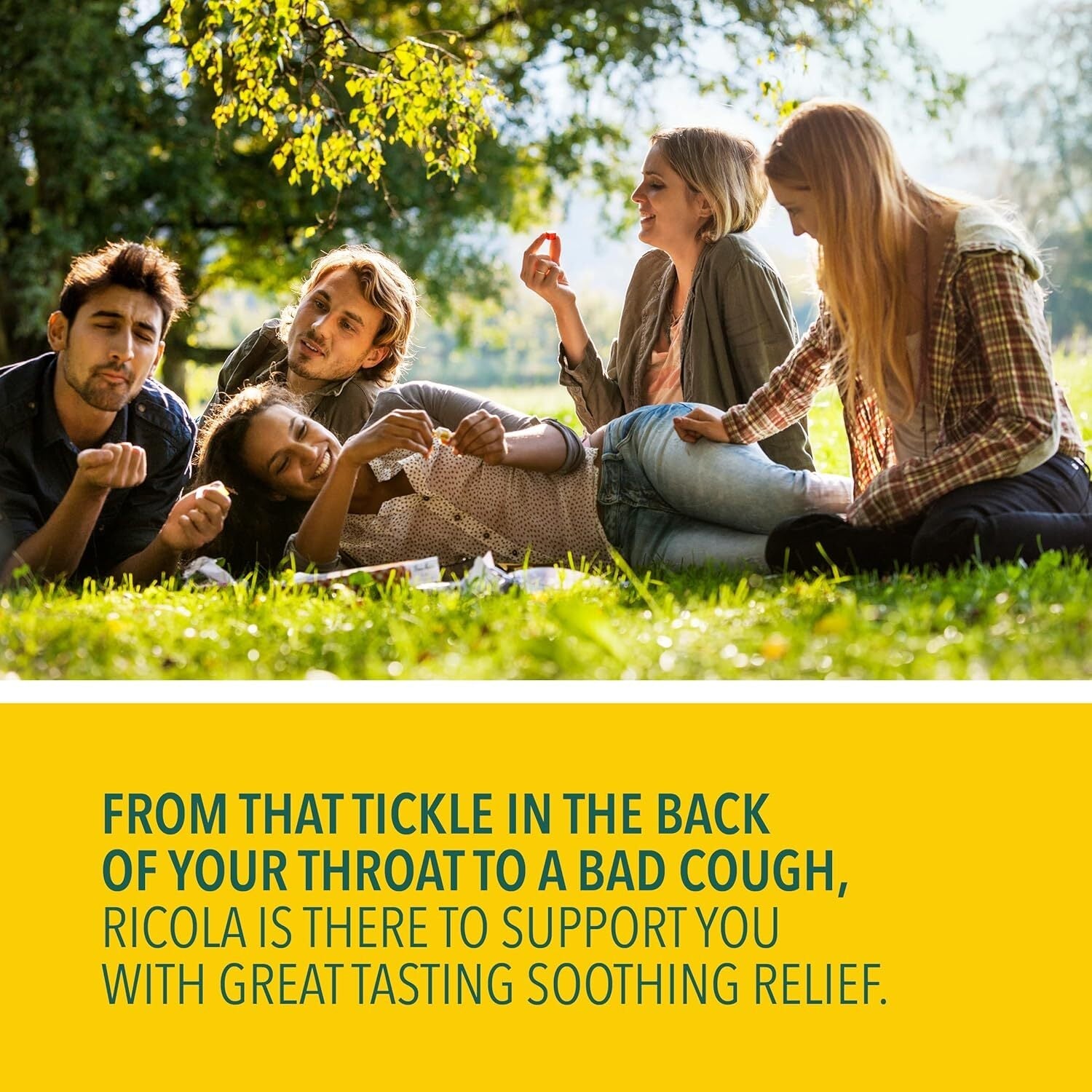 new Ricola Sugar Lemon Mint Herbal Cough Suppressant Throat Drops, 105ct Bag RICOLA - KOEEK