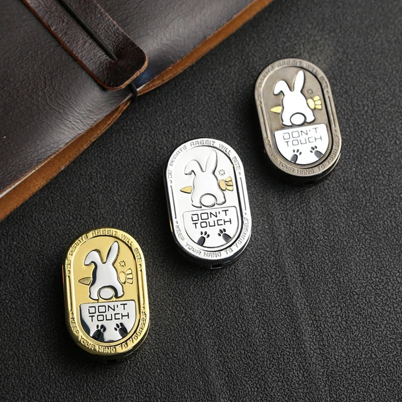 Metal EDC Fidget Slider Cartoon Rabbit Stress Relief Toy for ADHD Gifts for Men 07FC0E-D4 - KOEEK