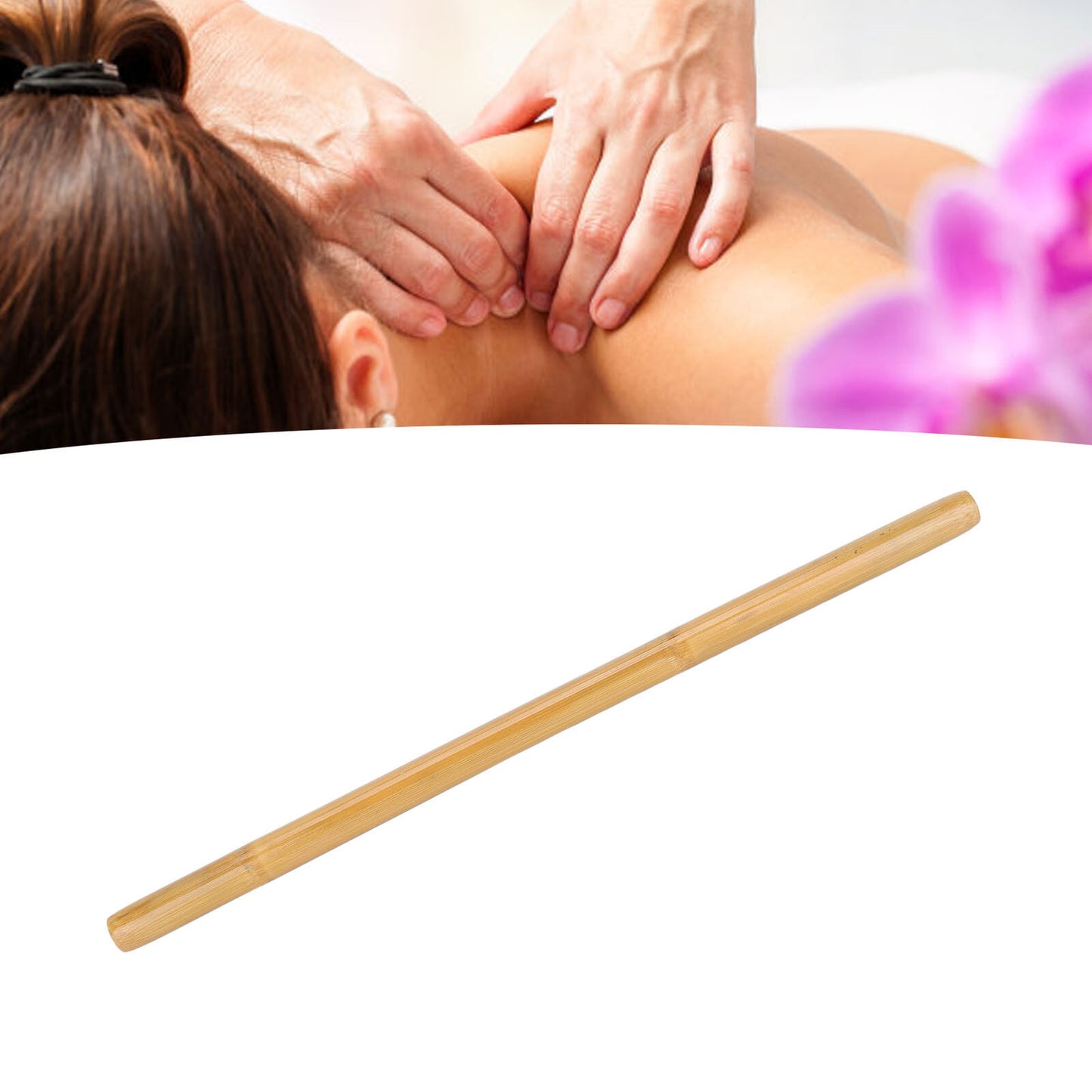 new (42cm Length)Bamboo Massage Stick For Muscle Massage Excess Fat Removal Fine koeek - KOEEK