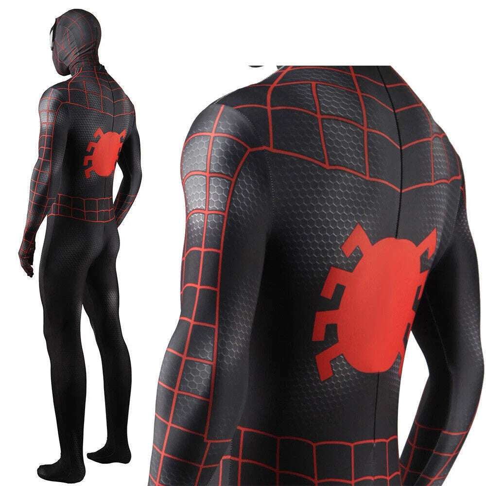 Symbiote Spider-man Jumpsuit Cosplay Costume Men Bodysuit Adult Kids Halloween 07FC0E-D4 - KOEEK