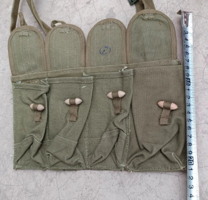 Surplus Vietnam War Chinese Army Military Type 79 Canvas Shoulder Pouch Rare 1pc 07FC0E-D4 - KOEEK