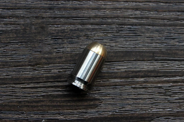 Bullet Shape Titanium Brass Lanyard Bead Knife Paracord Pendant Bracelet DIY EDC 07FC0E-D4 - KOEEK