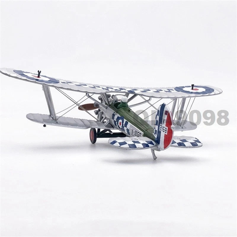 1/72 Scale WWI UK Air Force Bristol Bulldog Aircraft Metal + Plastic Model 07FC0E-D4 - KOEEK