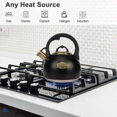 Tea Kettle for Stovetop,Food Grade Stainless Steel Water Kettle,Tea Pot for Home 07FC0E-D4 - KOEEK