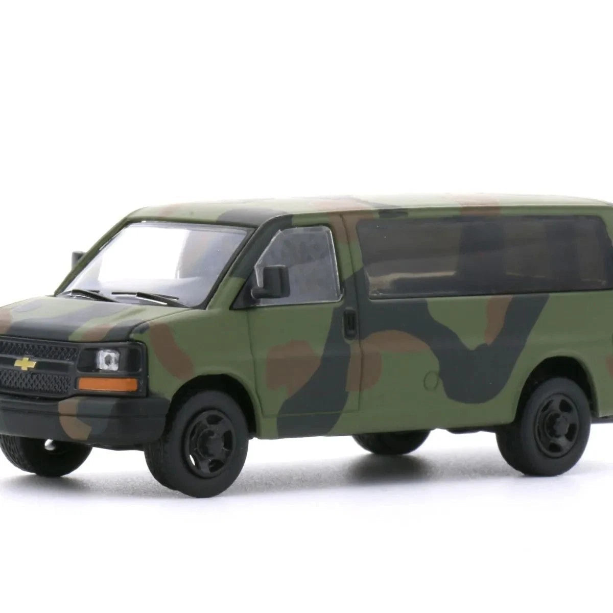 1:64 Chevrolet Express Van Camo Diecast Metal Model Military Style Classic Van 07FC0E-D4 - KOEEK
