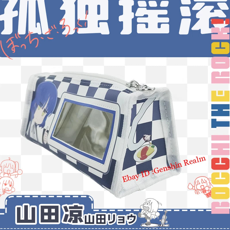 Anime BOCCHI THE ROCK! Yamada Ryo Pen Organizer Student Pen Pouch Gift 07FC0E-D4 - KOEEK