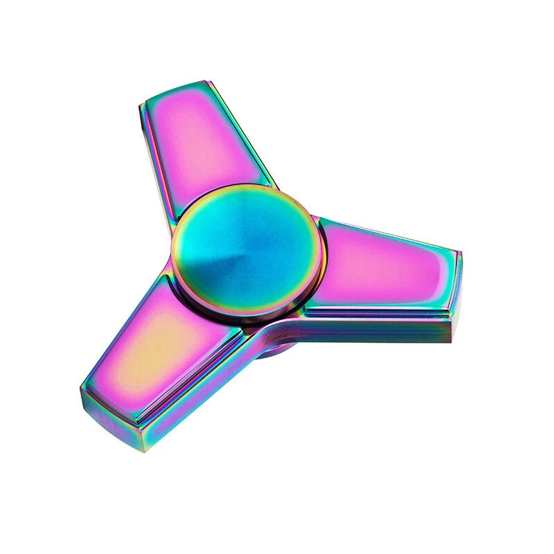 Stainless Steel Threeleaf Fidget Spinner EDC Fidget Toys Hand Spinner ADHD Tool 07FC0E-D4 - KOEEK