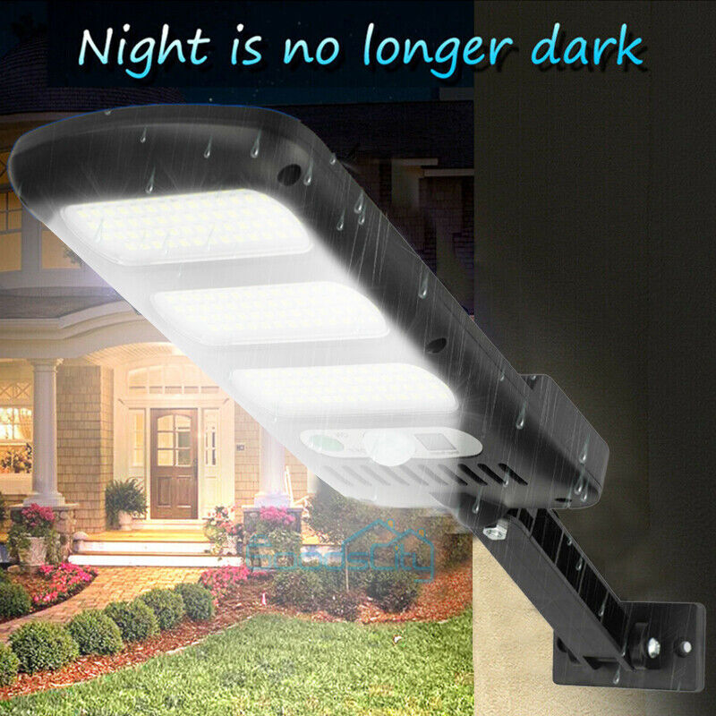 ny 1200000lm LED Solar Flood Light Security Bevægelsessensor Udendørs Yard Street Wall