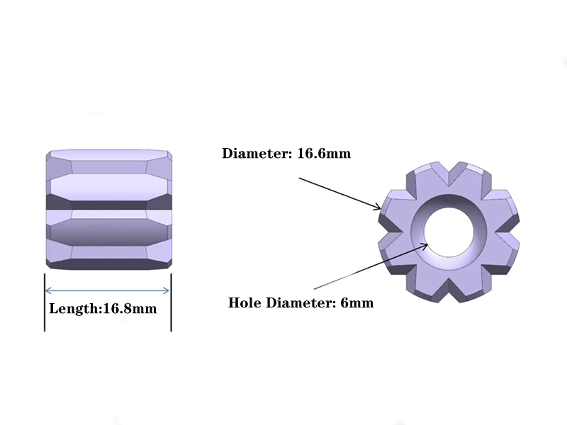 EDC Titanium PEI Knife Lanyard Pendant DIY Bead Paracord Necklace Bracelet Charm 07FC0E-D4 - KOEEK