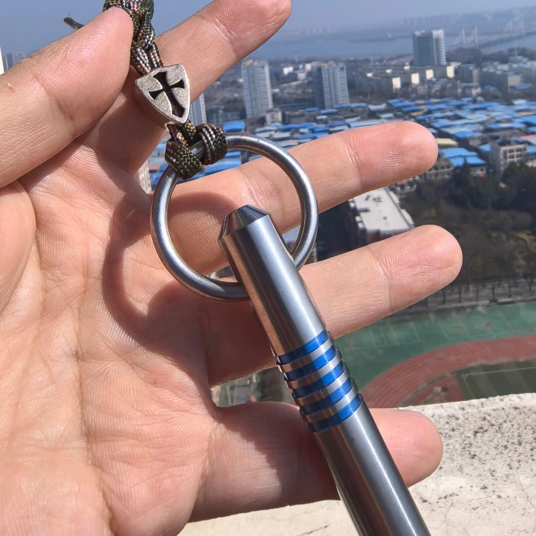 EDC Tool Multi Survival TC4 Titanium alloy Pry bar. Solid, Diameter1.3cm 07FC0E-D4 - KOEEK