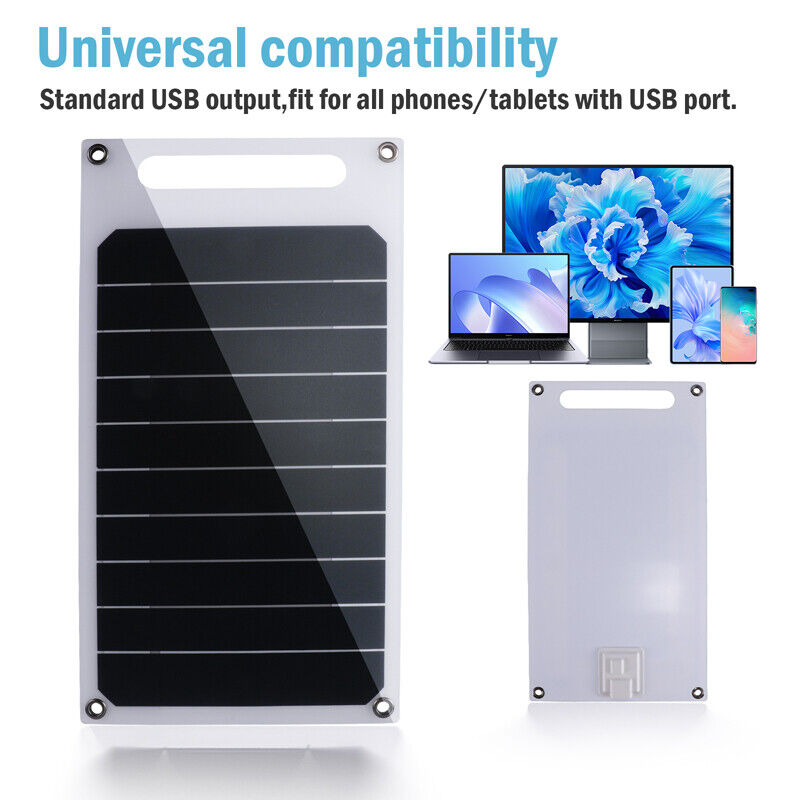 ny Solar Panel Portable PV Power Bank Outdoor Camping Vandring USB Telefonlader