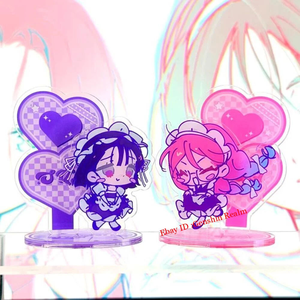 2Pcs/Set Anime Alien Stage Mizi/Sua Acrylic Desktop Stand Figure Collection Gift 07FC0E-D4 - KOEEK