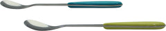 used Exzact Ice-cream Sundae Spoons 6pcs Stainless Steel Assorted Colours - EXZACT - KOEEK