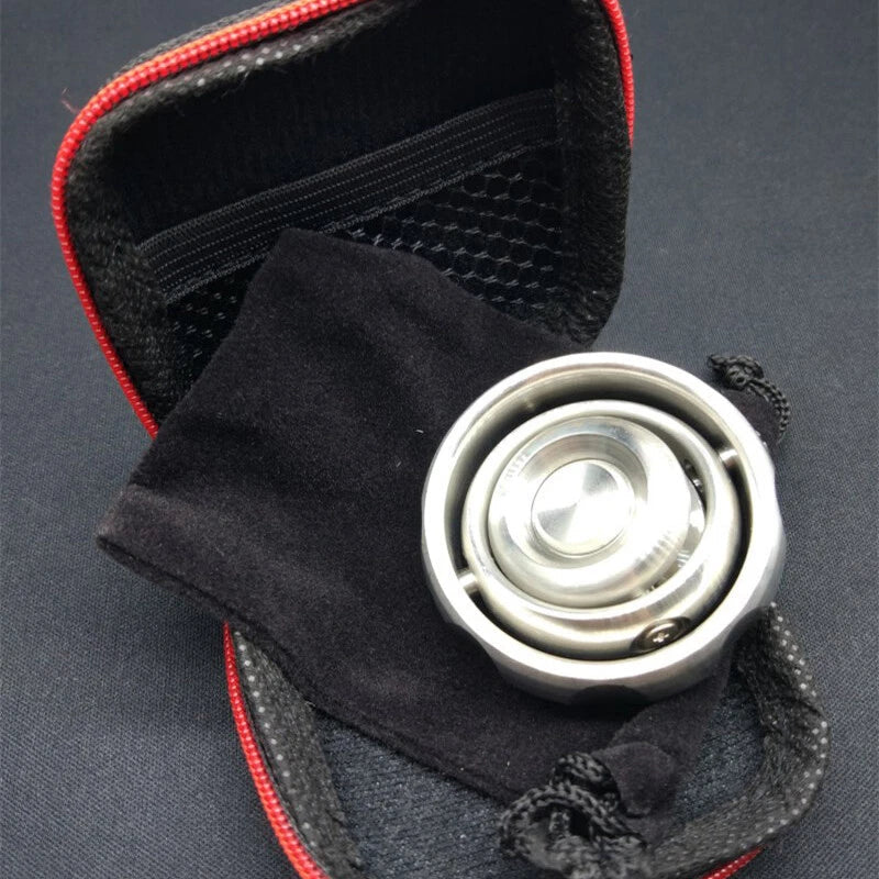 EDC Gear Gyroscope Toy Stainless Steel Hand Fidget Stress Relief Focus Toy Gyro 07FC0E-D4 - KOEEK