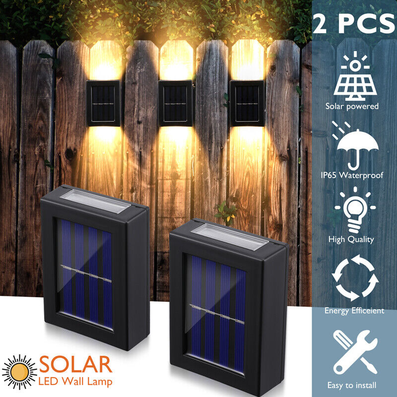 ny 2-10 Solar Luces De Calle luz de pared LED Con Sensor Para Exterior Patio Jardin