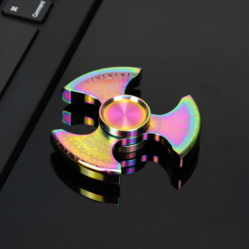 Pure Steel Fidget Hand Spinner Finger Gyro Toys EDC Focus Stress Reliever gift 07FC0E-D4 - KOEEK