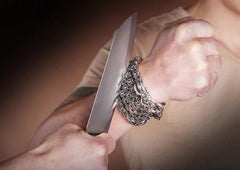 Tactical Steel Whip Kung Fu Bracelet Whip Necklace Waist Chain Car Pendant 07FC0E-D4 - KOEEK