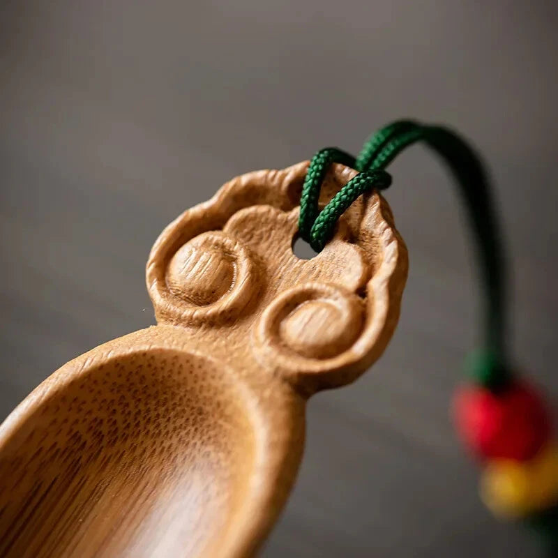 Chaze Tea Needle Set Traditional Kung Fu Tea Accessories Handmade Bamboo Carving 07FC0E-D4 - KOEEK