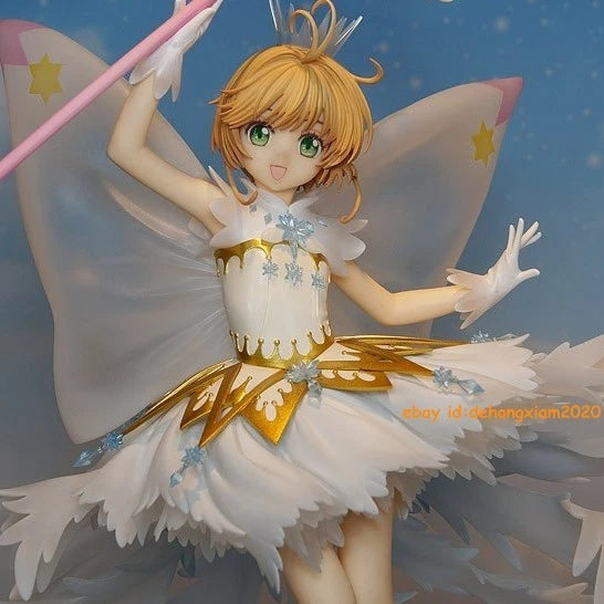 Official 1/7 Card Captor Sakura Kinomoto Sakura Transparent Card PVC Figure Gift 07FC0E-D4 - KOEEK