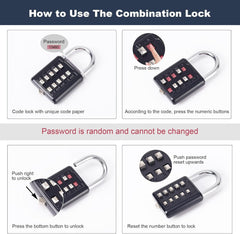 new Door Knob Lockout Device with Padlock,Temporary Handle Lock Cover Black 07FC0E-D4 - KOEEK