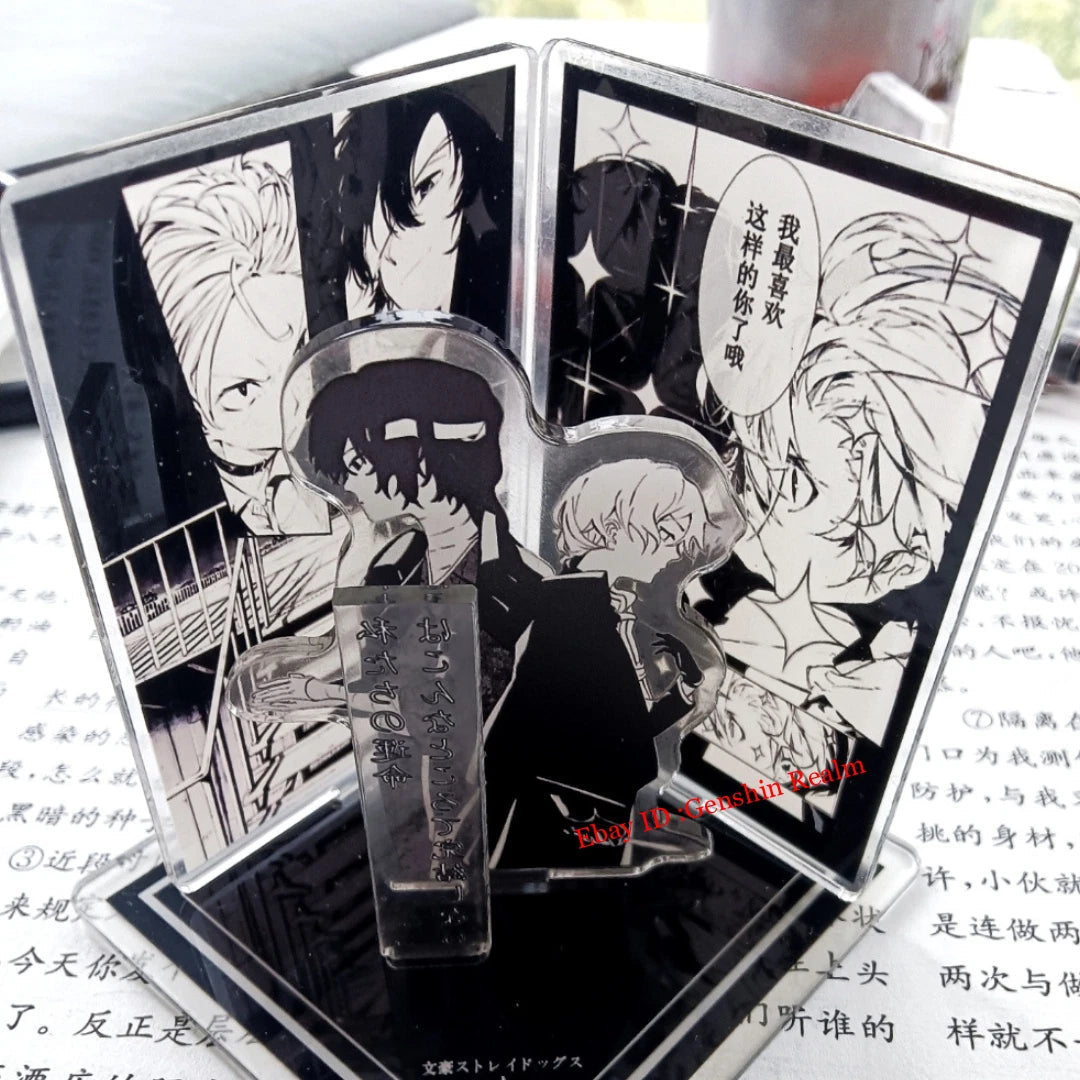 Anime Bungo Stray Dogs Dazai Osamu Scene Acrylic Desktop Stand Figure Collection 07FC0E-D4 - KOEEK