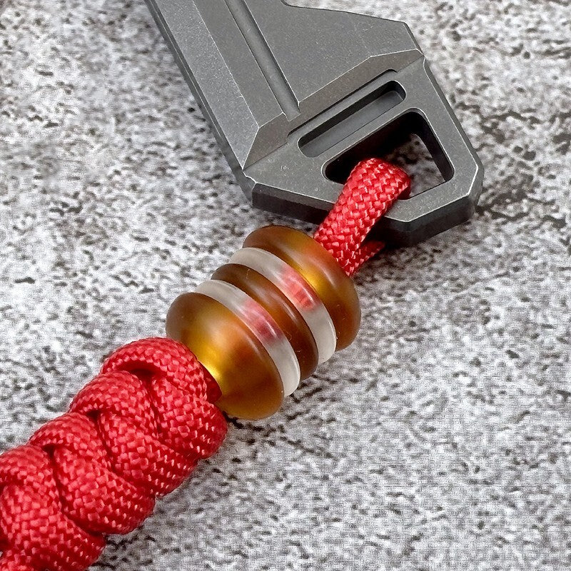 PEI Acrylic Knife paracord Lanyard Bead Pendant EDC DIY Necklace Pendant 07FC0E-D4 - KOEEK