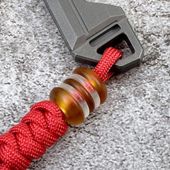 PEI Acrylic Knife paracord Lanyard Bead Pendant EDC DIY Necklace Pendant 07FC0E-D4 - KOEEK