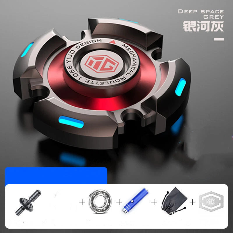 EDC Metal Adult Fidget Toys metal Luminous Alloy Fidget Spinner ADHD Tool Gift 07FC0E-D4 - KOEEK