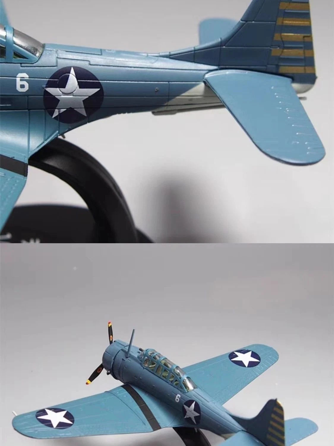 1:72 WW2 Douglas SBD Dauntless Bomber Aircraft Model Diecast Military Collection 07FC0E-D4 - KOEEK