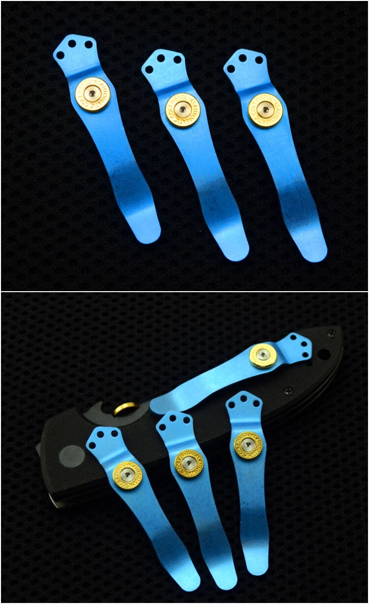 TC4 Pocket Clip for Benchmade 710 / Emerson CQC / ZT Steel Fire Screws + Tool 07FC0E-D4 - KOEEK