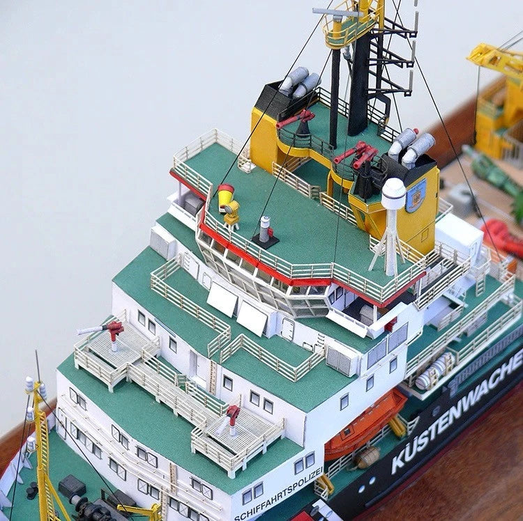 1/250 Mellum Coast Guard Pollution Control Paper Model DIY No Accs No Stand 07FC0E-D4 - KOEEK