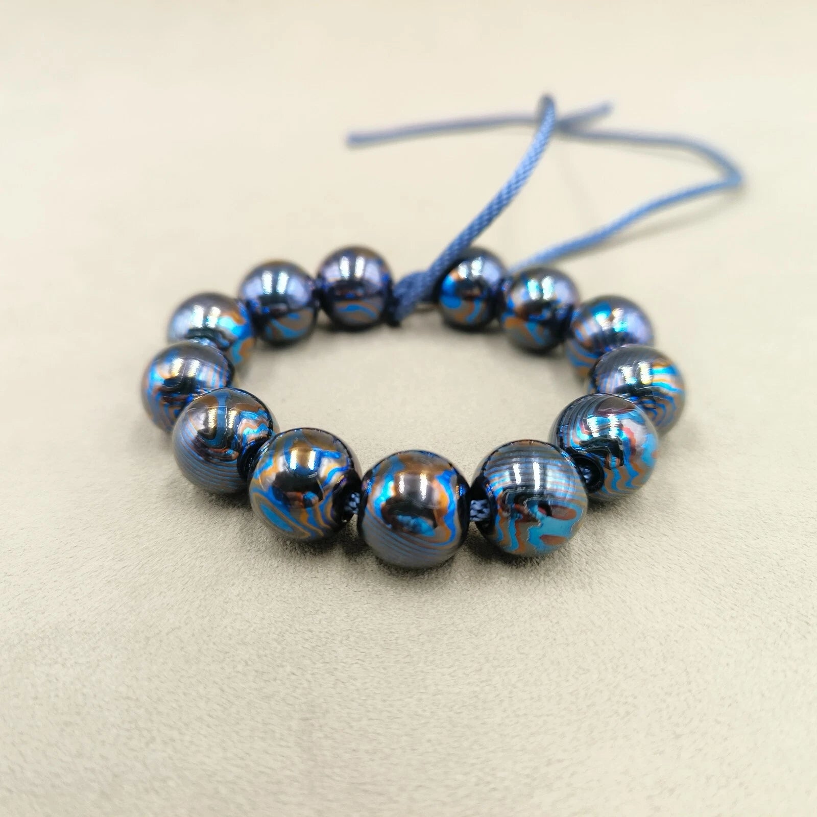 Zirconium Damascus Timascus Paracord Beads Knife Beads Bracelet Bead Zircuti 07FC0E-D4 - KOEEK