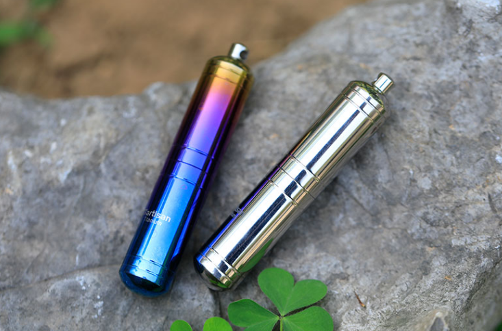 Pure Titanium Waterproof Pill Case Keychain pill Holder Container Organizer EDC 07FC0E-D4 - KOEEK