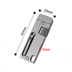Titanium Mini Multi Tools Adjustable Wrench Pocket Pry Bar Crowbar Bits EDC Tool 07FC0E-D4 - KOEEK