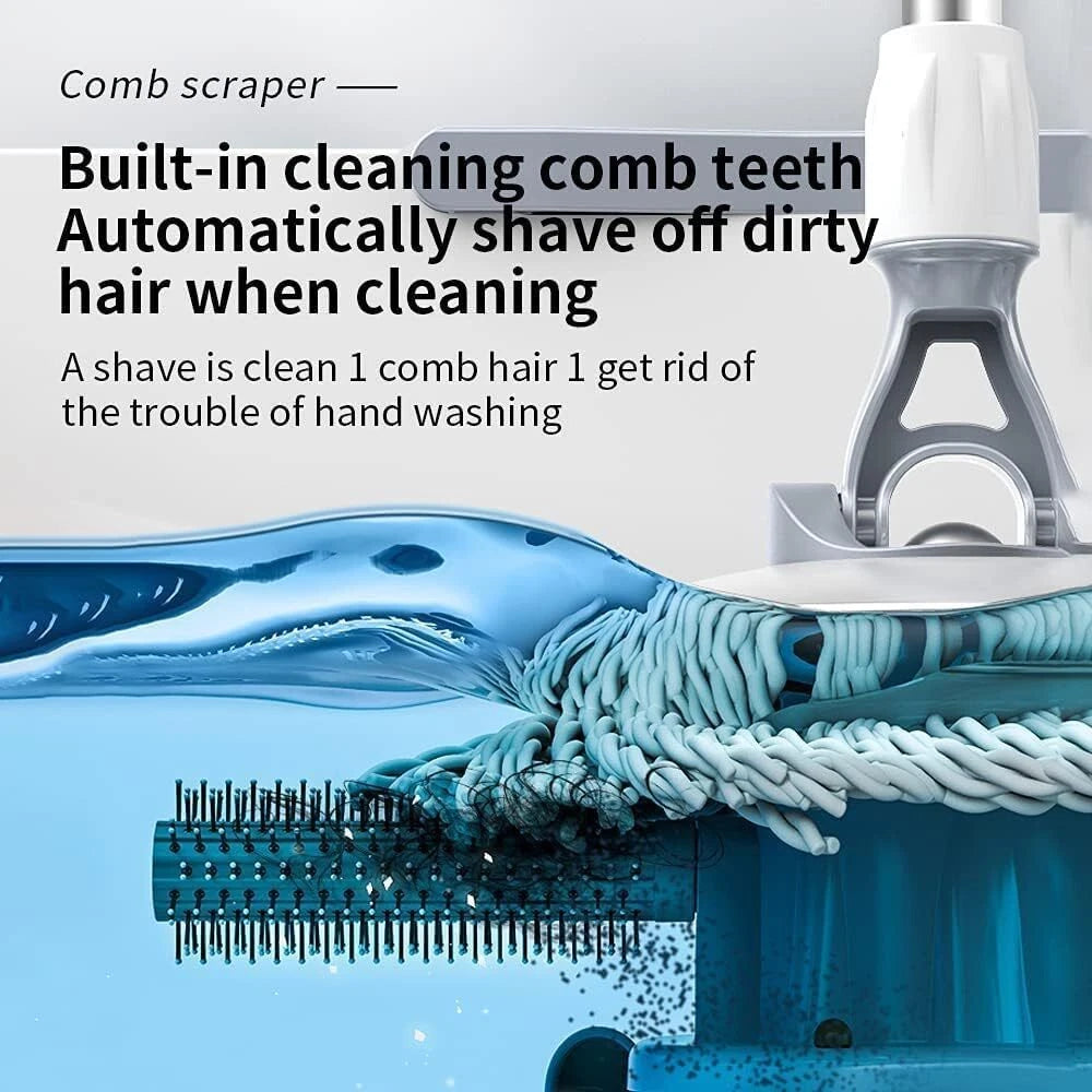 Swivel Mop Bucket Deluxe 360 Swivel Floor Cleaning System 07FC0E-D4 - KOEEK