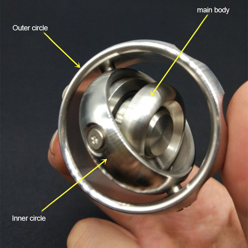 EDC Gear Gyroscope Toy Stainless Steel Hand Fidget Stress Relief Focus Toy Gyro EDC_GEAR - KOEEK