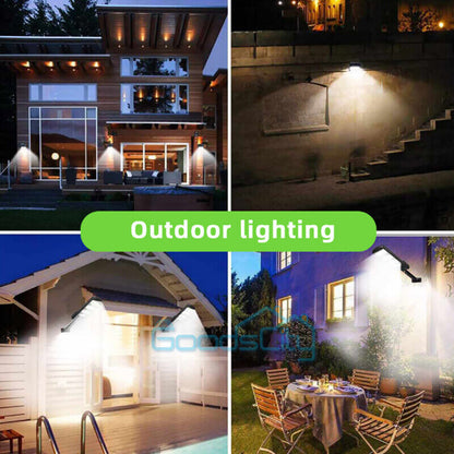 new Commercial Solar Street FloodLight LED Light Outdoor Area Dusk To Dawn Wall Lamp