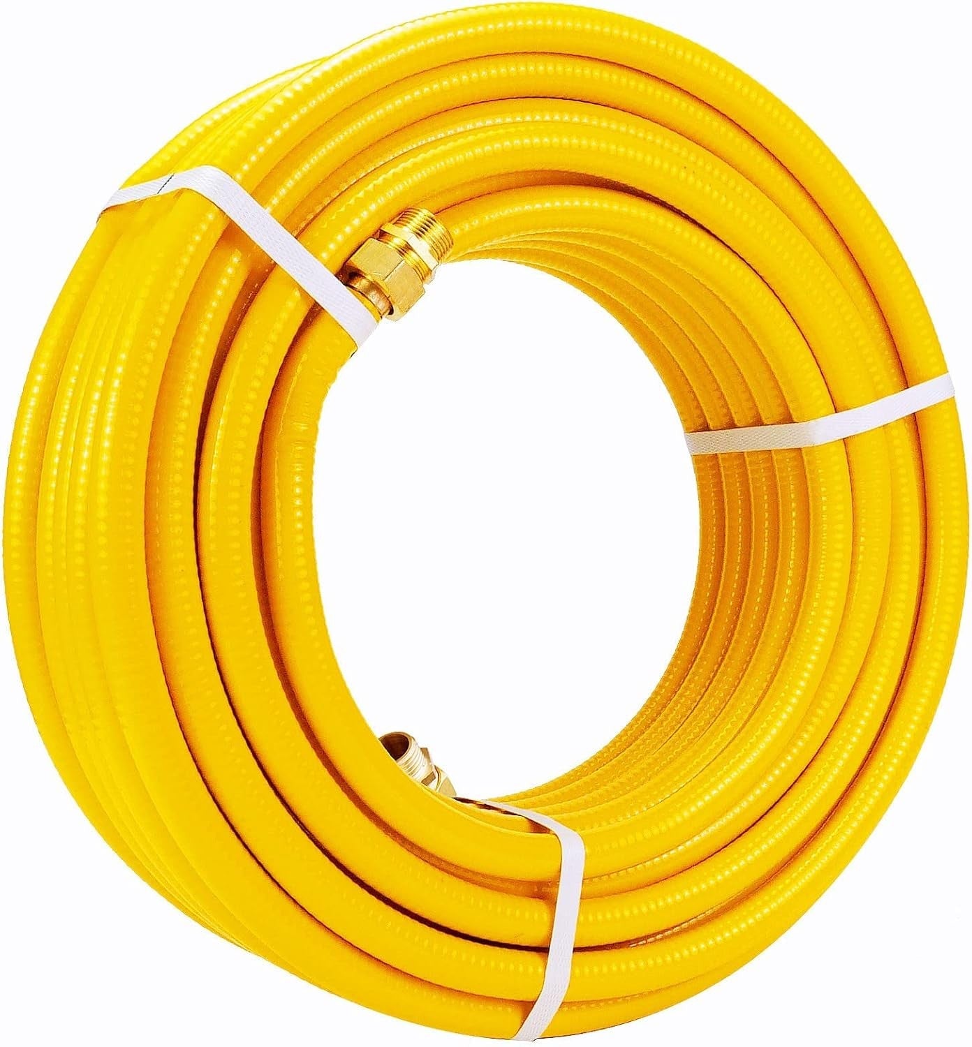 new 70ft 3/4'' Gas Line CSST Flexible Stainless Steel 70 ft - 3/4", Yellow 07FC0E-D4 - KOEEK